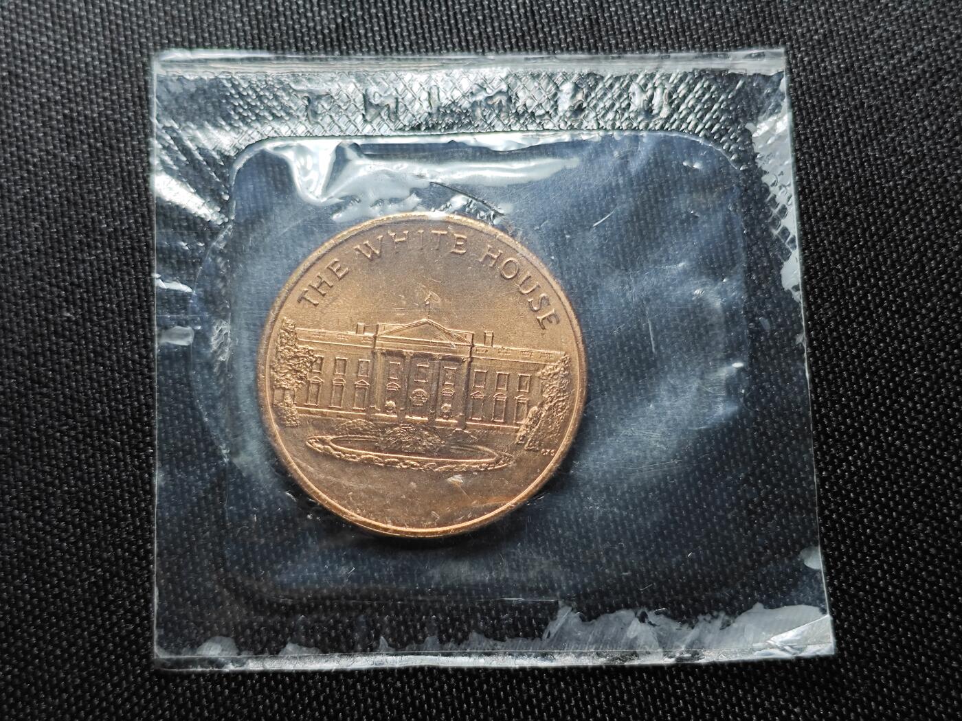 KK钱币收藏小铺 （套币 好品/批量散币 银币）专场  2月预留时间 周末发货   美国白宫纪念铜章 原封