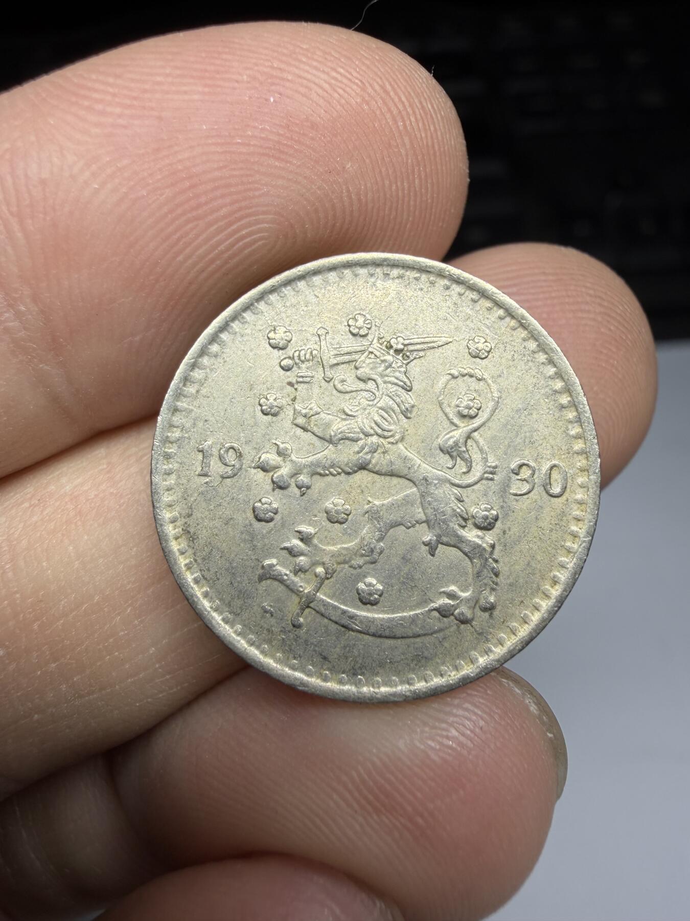 2025年集古藏今外币拍卖第十期-第8场—（总第288拍），可以寄存60天，满160元包邮。 1930年芬兰1马克