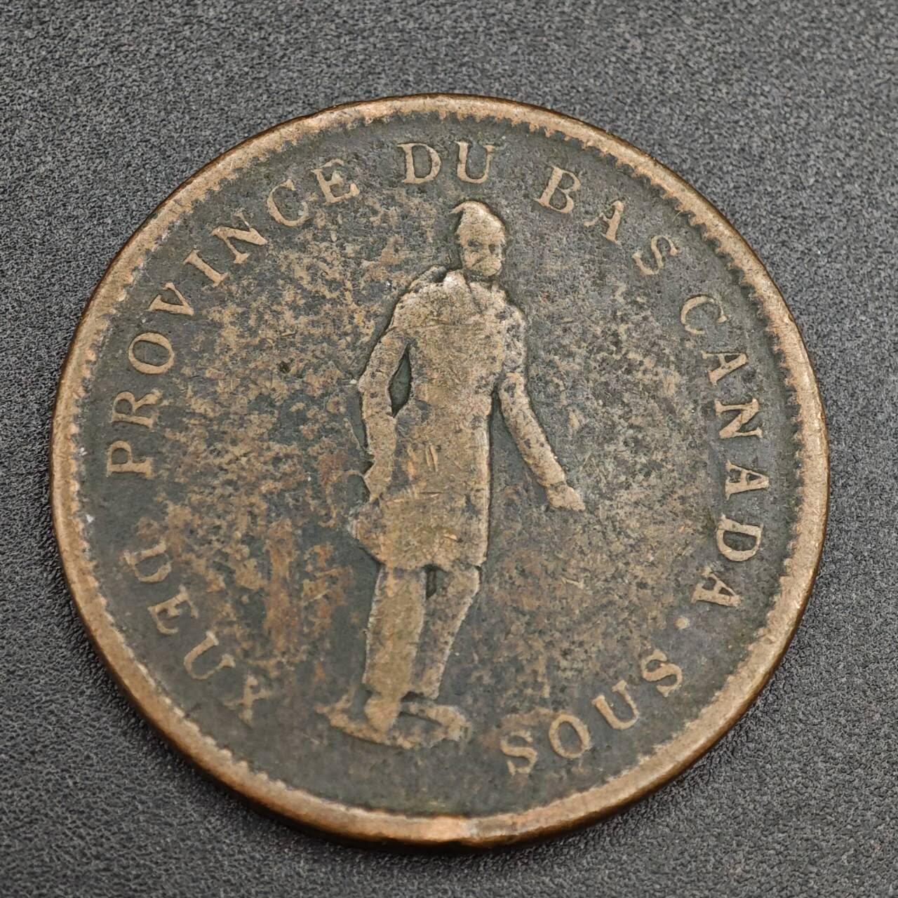 【淘币小摊】实时拍第八百零三拍   散币套币场   满百包邮可预留二周 每周一统一发货   下加拿大1837年银行一便士铜币代币