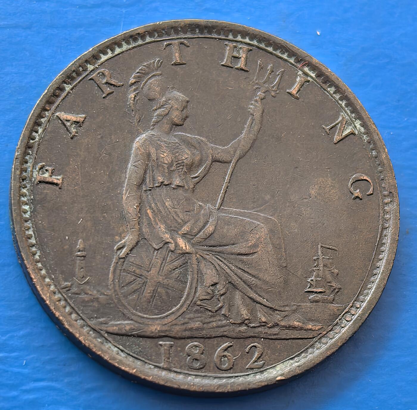 外国优质老铜币银币，未完待续 极美品英国1862年法新