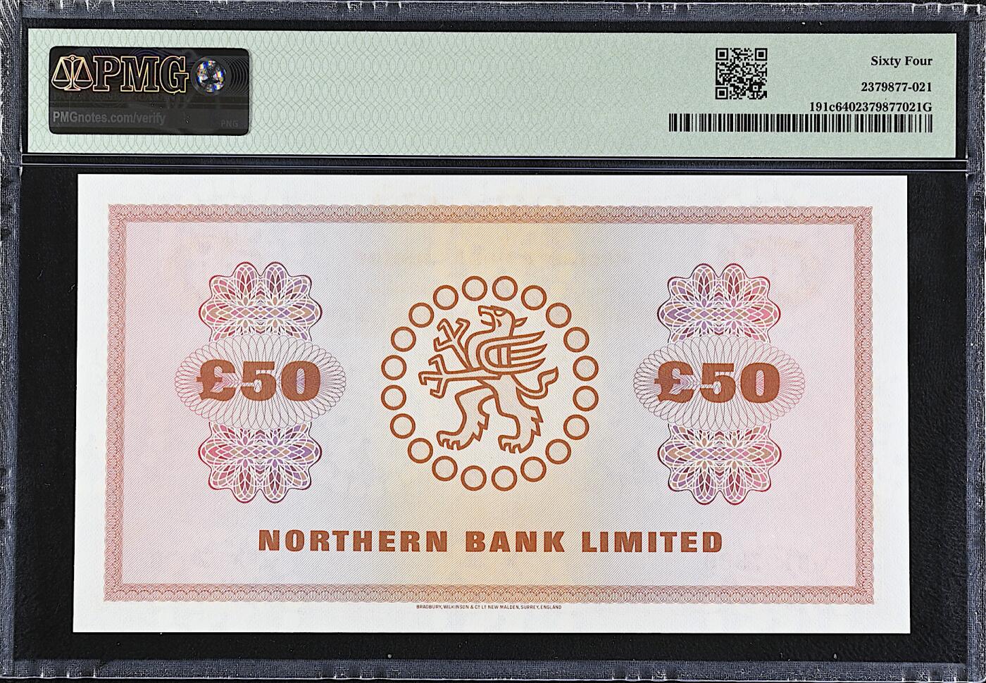 《艾美收藏》第221期-11.23周日黄金场精品荟萃 北爱尔兰50镑 PMG64 北方银行 1981年稀少版本 剪壳裸币收藏首选 无4