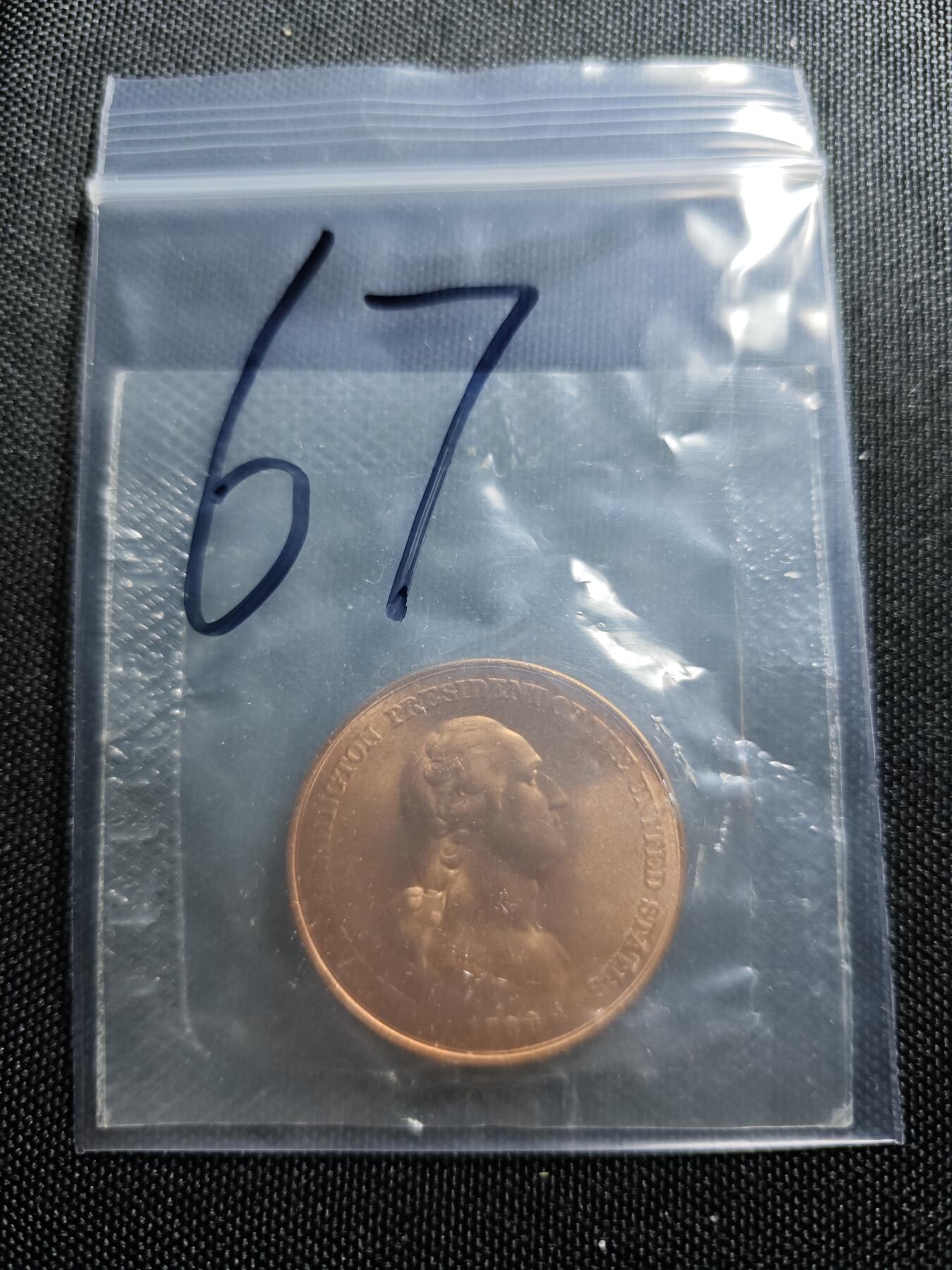 KK钱币收藏小铺 （套币 好品/批量散币 银币）专场  2月预留时间 周末发货   美国总统纪念铜章 原封