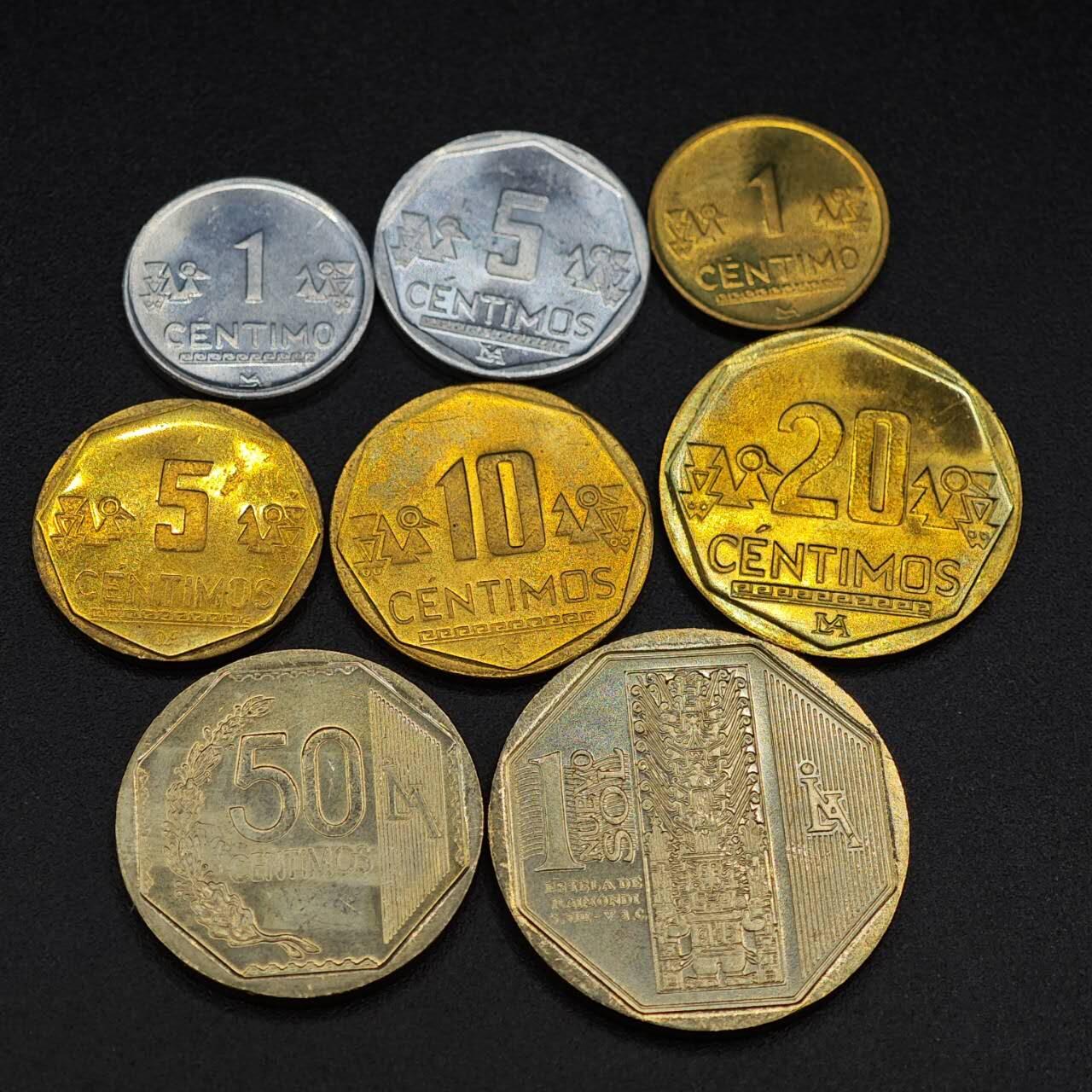 【淘币小摊】实时拍第八百零三拍   散币套币场   满百包邮可预留二周 每周一统一发货   秘鲁8枚