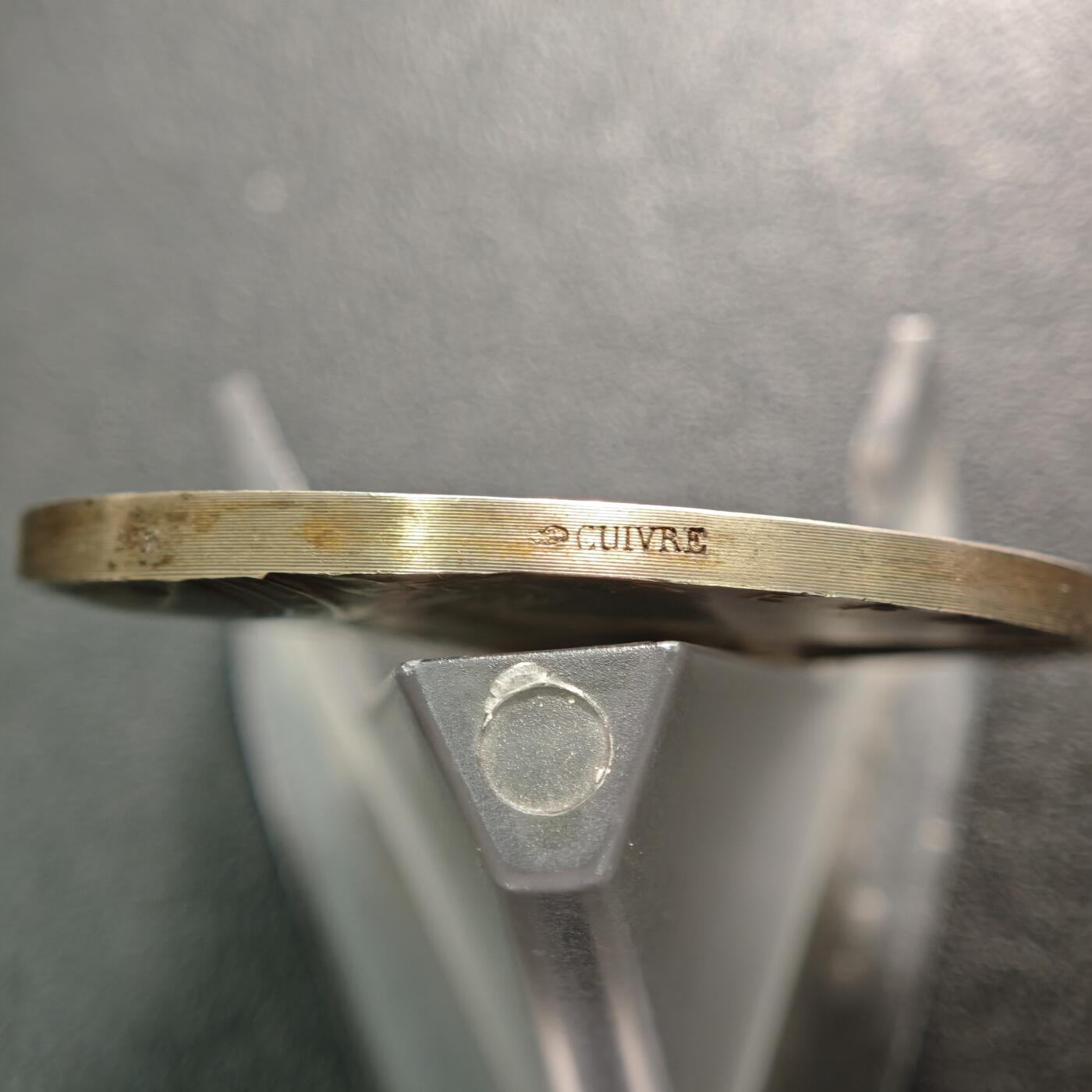 【德藏】世界币章拍卖第154期（拍品征集中~欢迎藏友联系） 20世纪初 法国内政部戎装玛丽安娜镀银纪念铜章 名家罗蒂作品 直径约：49.9mm；重约：59.3g 设计极其精美 人物刻画传神