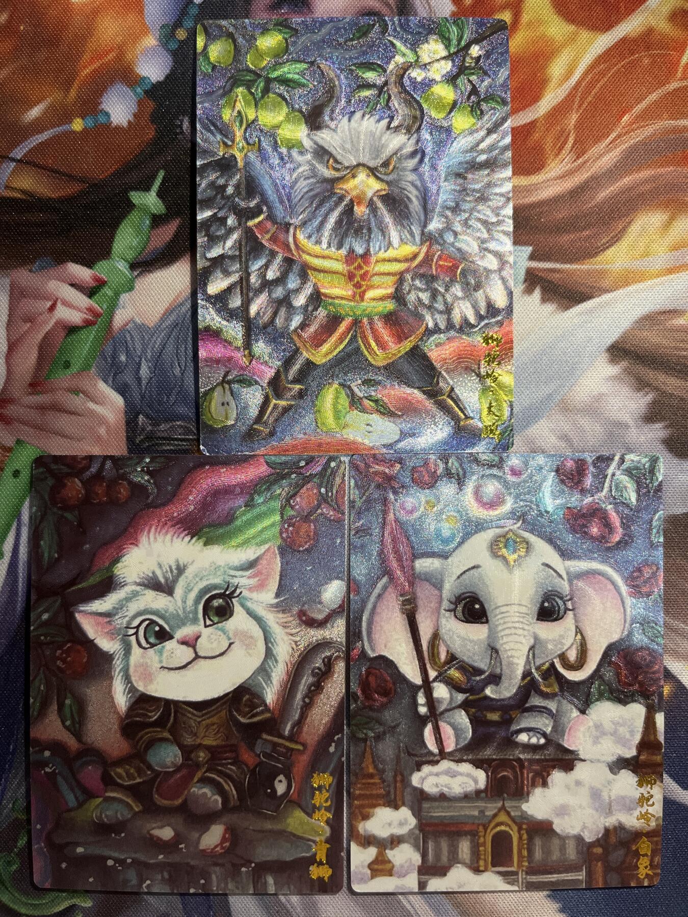 欢迎送拍、零成本上架，释放现金流，合理分配上拍卡品 【裸卡】红月 狮驼岭3张 墨婉文化 