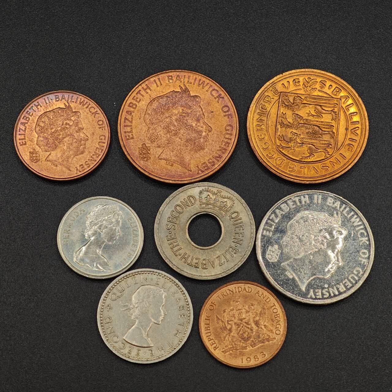 【淘币小摊】实时拍第八百零三拍   散币套币场   满百包邮可预留二周 每周一统一发货   根西斐济新西兰百慕大多巴哥8枚