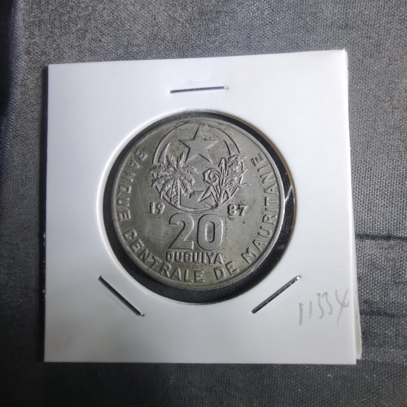 沼泽如烟--第911场 毛里塔尼亚1987年20乌吉亚有小钻孔