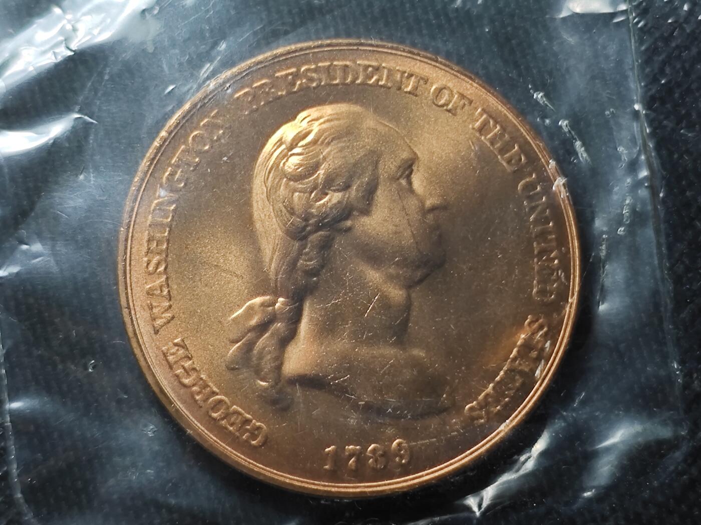 KK钱币收藏小铺 （套币 好品/批量散币 银币）专场  2月预留时间 周末发货   美国总统纪念铜章 原封