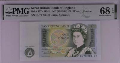 《艾美收藏》第221期-11.23周日黄金场精品荟萃 - 英国1镑 PMG68E D序列 无4