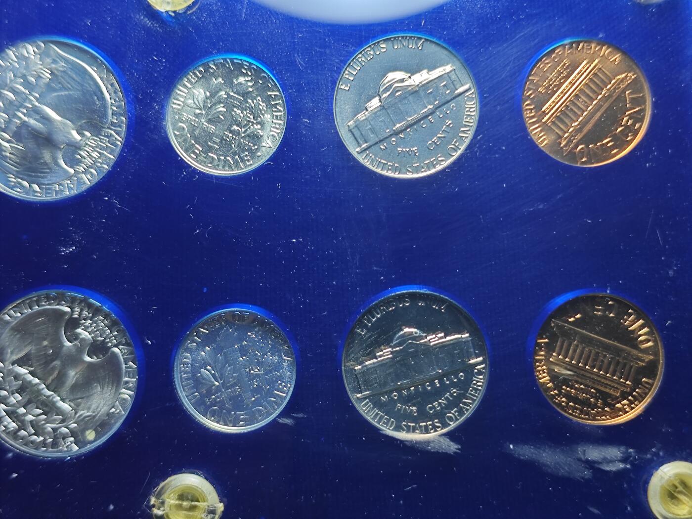 KK钱币收藏小铺 （套币 好品/批量散币 银币）专场  2月预留时间 周末发货  美国精制套币1962/1964年清年2套一卡册 含6枚高银银币