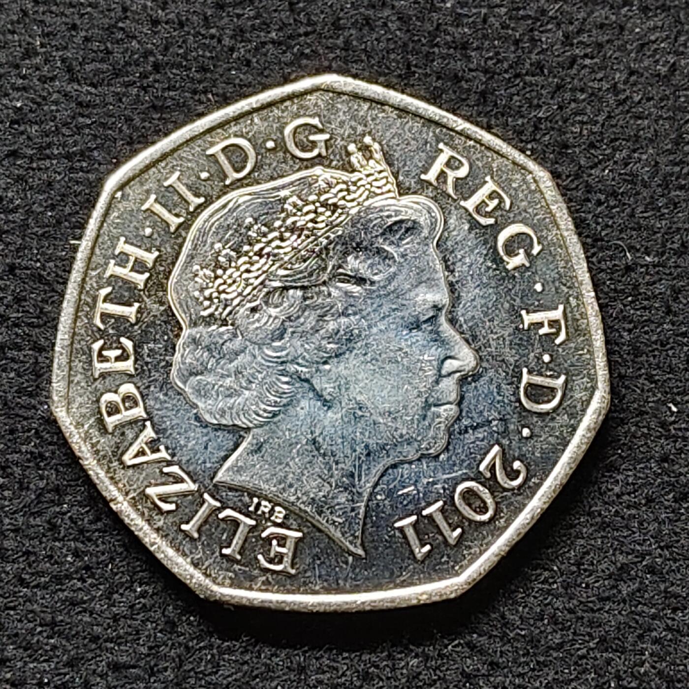 【全场包邮】纯粹捡漏拍480场（免费代拍第17场） 英国2011年50便士伦敦奥运会足球纪念币