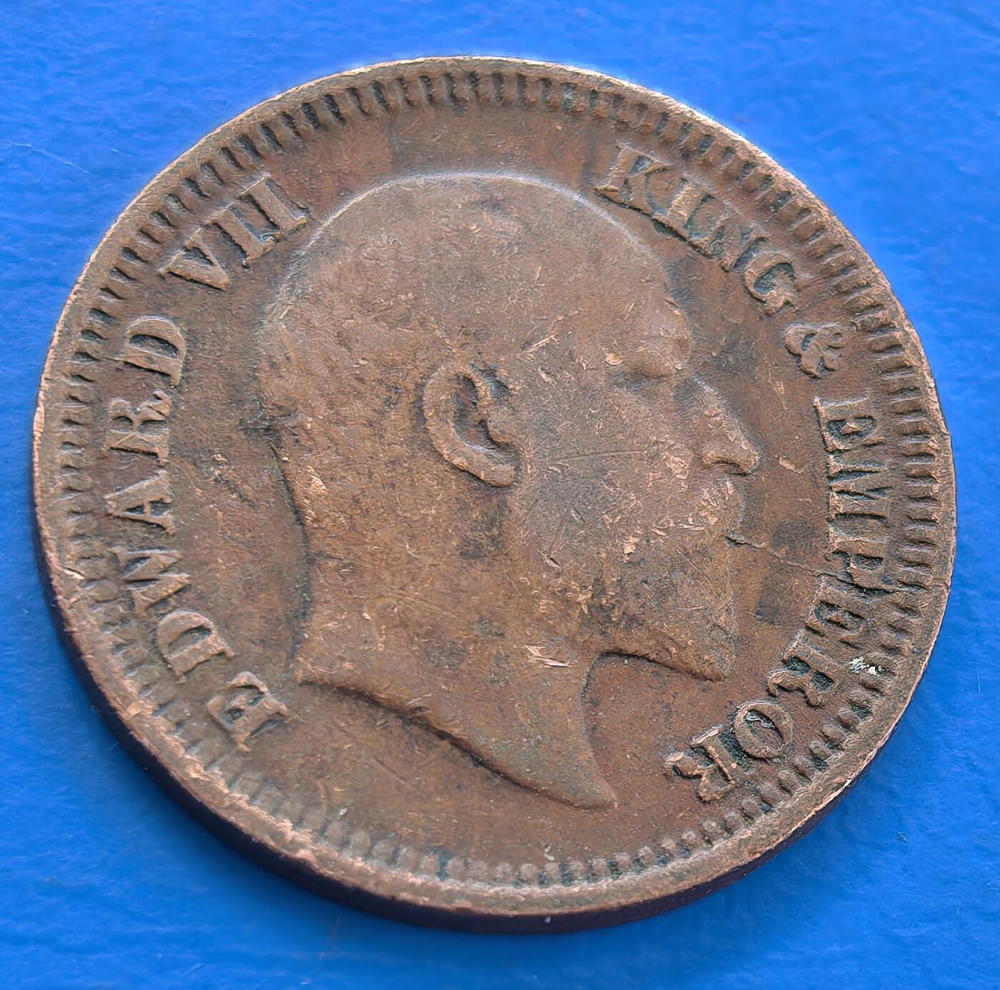 外国优质老铜币银币，未完待续 印度1903年半派沙