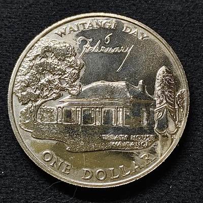 【全场包邮】纯粹捡漏拍480场（免费代拍第17场） - 新西兰1977年1元女王登基25周年克朗型纪念币