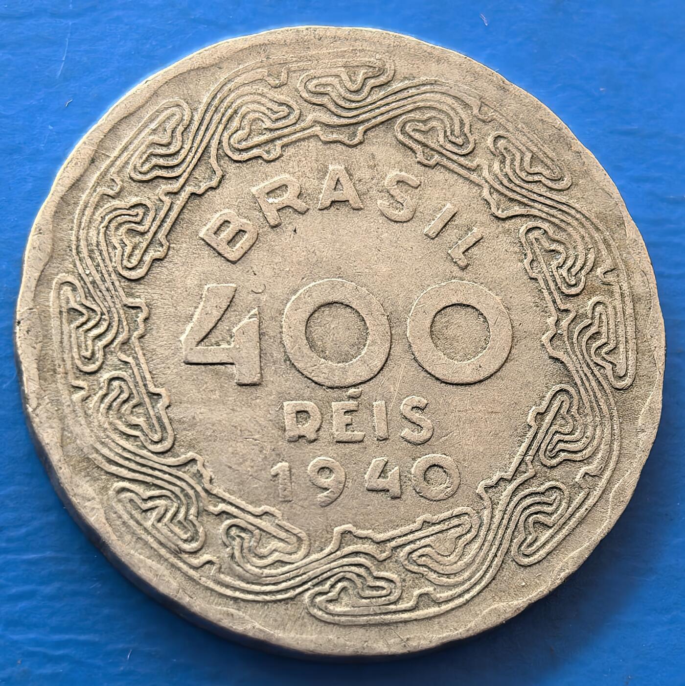 外国优质老铜币银币，未完待续 巴西1940年400瑞斯