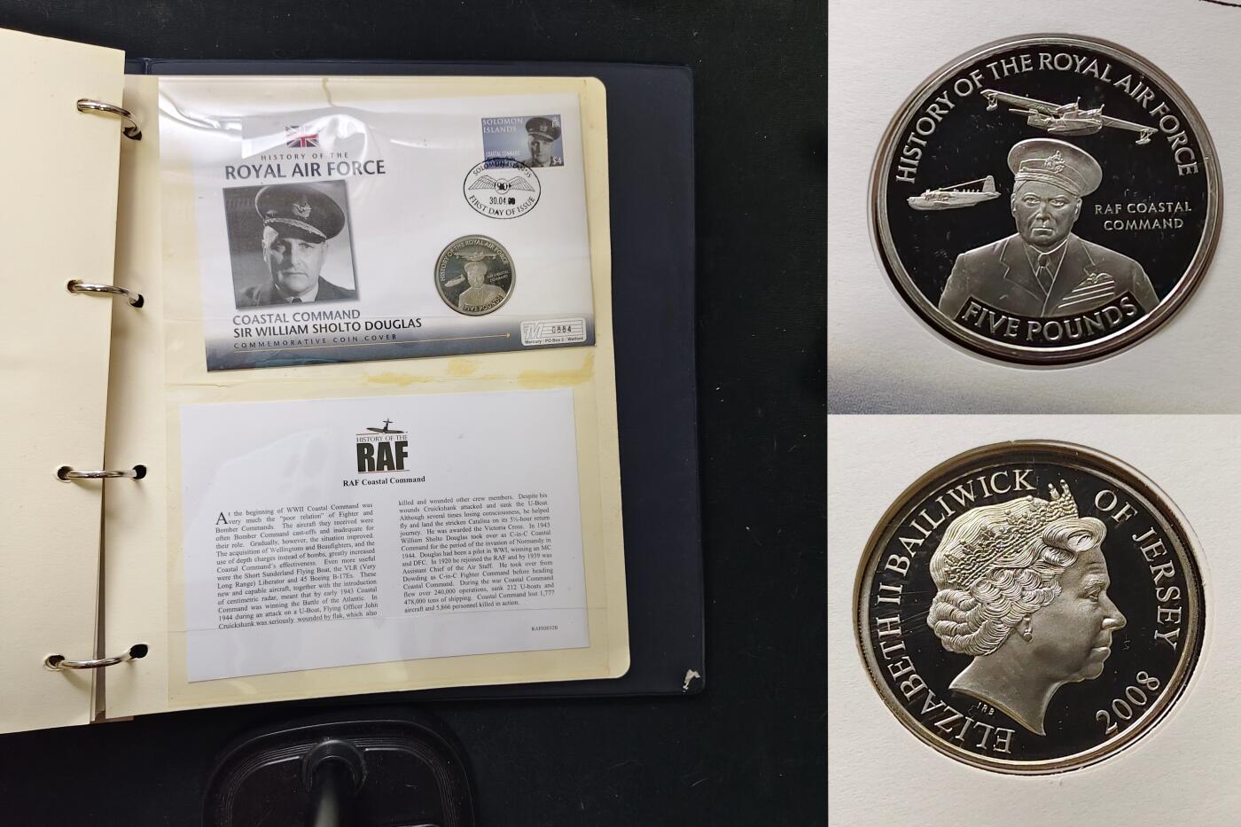 【全场包邮】纯粹捡漏拍479场（免费代拍第16场） 【邮币封】英系各国2007-2008年英国皇家空军历史系列邮币封活页册18页