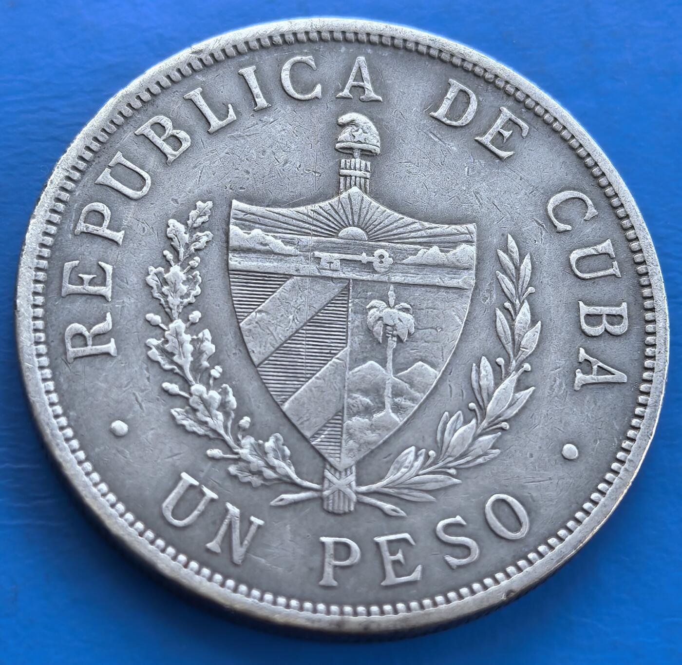 外国优质老铜币银币，未完待续 古巴1932年大五角星27克大银币