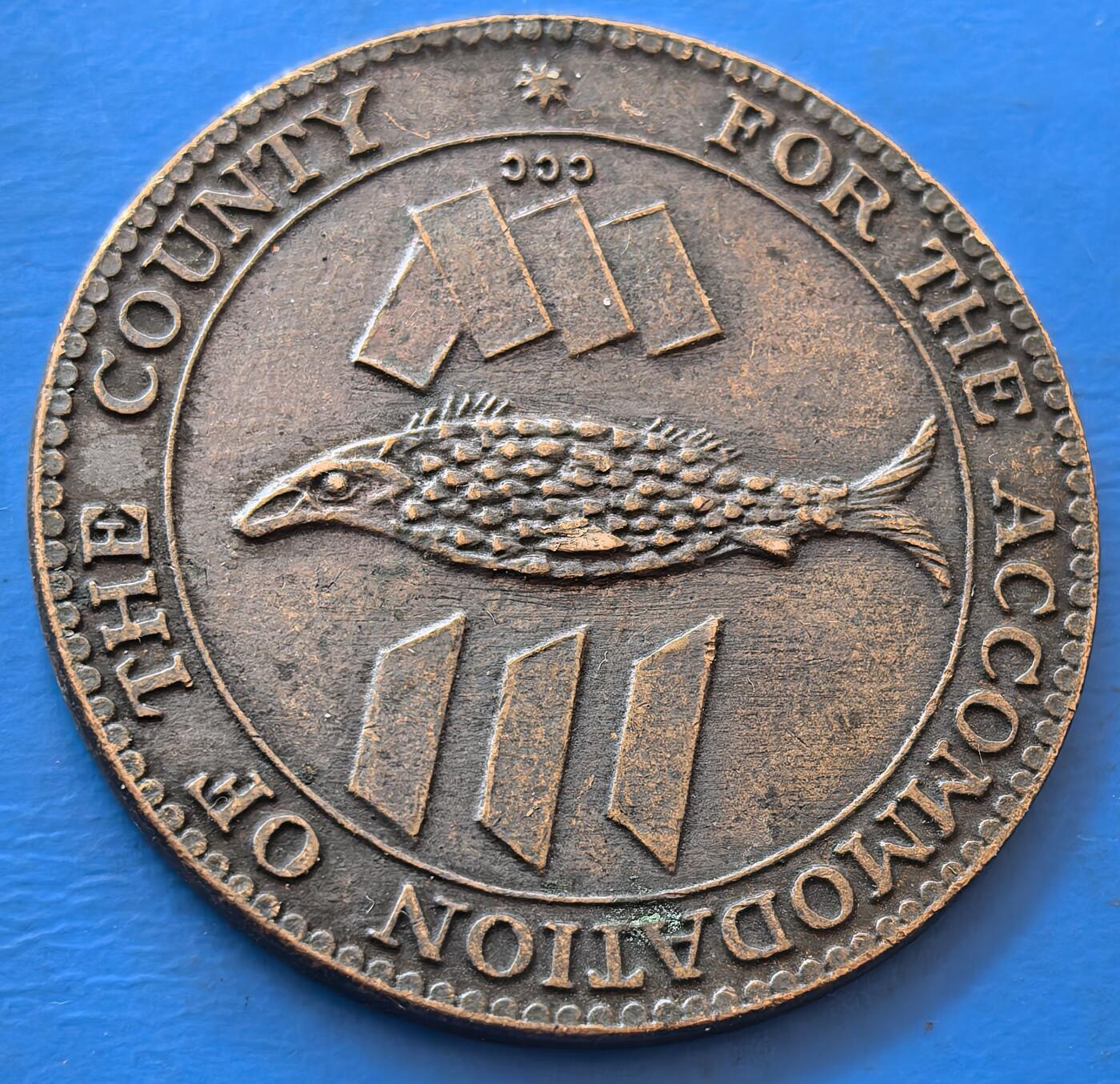 外国优质老铜币银币，未完待续 英国康沃尔郡1811年大便士