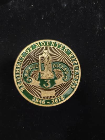 勋章杂货 - 美国第3骑兵团纪念币   第3骑兵团（“勇敢的步枪手”）是美国陆军历史悠久的部队，成立于1846年。