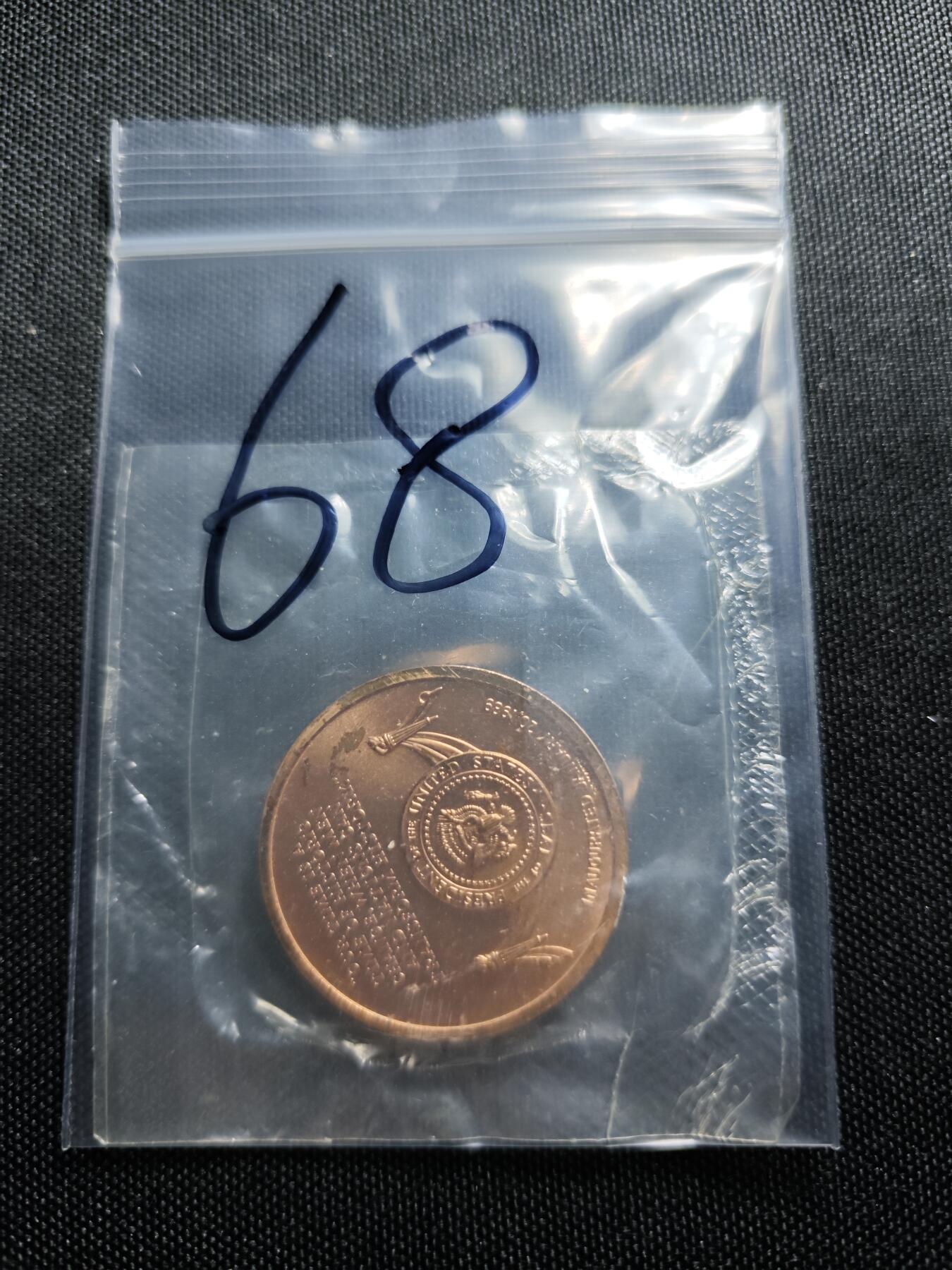 KK钱币收藏小铺 （套币 好品/批量散币 银币）专场  2月预留时间 周末发货   美国总统纪念铜章 原封