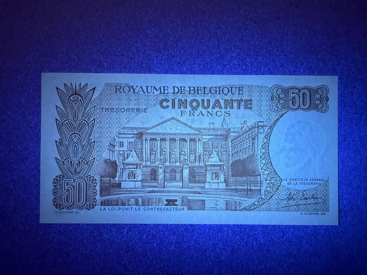 《艾美收藏》第221期-11.23周日黄金场精品荟萃 比利时50法郎 UNC 1966年 国王博杜安一世与王后法比奥拉 双尾88