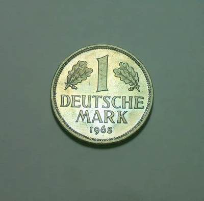 联邦德国1965年F版1马克 精制PROOF版 发行量仅80枚 - 联邦德国1965年F版1马克 精制PROOF版 发行量仅80枚