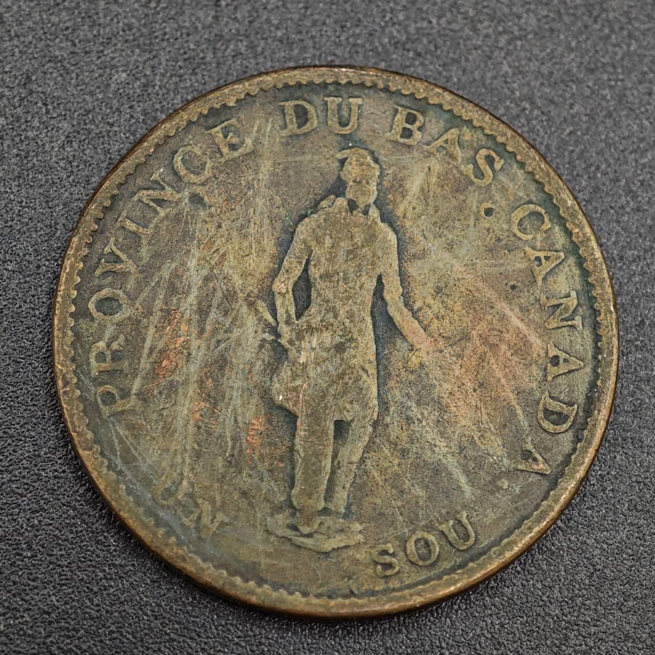 【淘币小摊】实时拍第八百零三拍   散币套币场   满百包邮可预留二周 每周一统一发货   下加拿大1837年银行半便士铜币代币