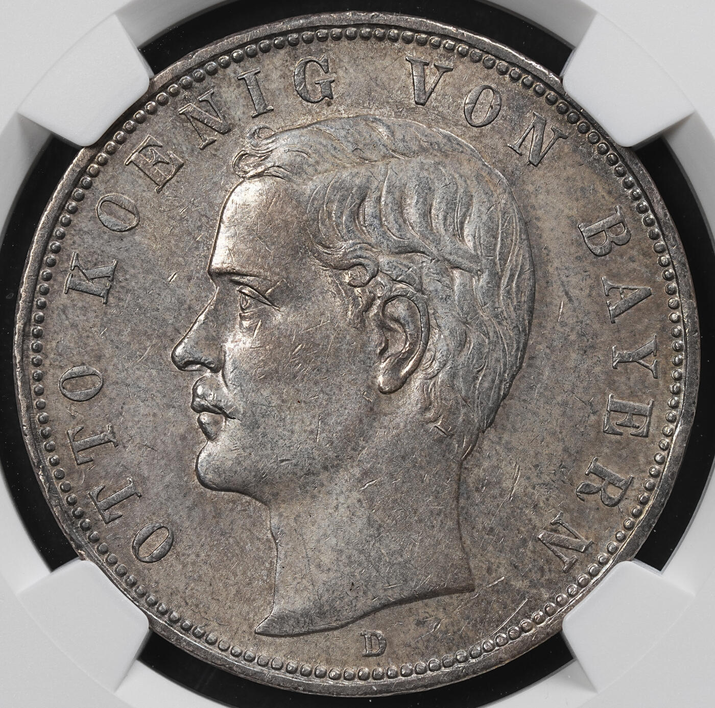 修遠堂世界钱币第九十四期 NGC AU55 1913年巴伐利亚5马克大银币