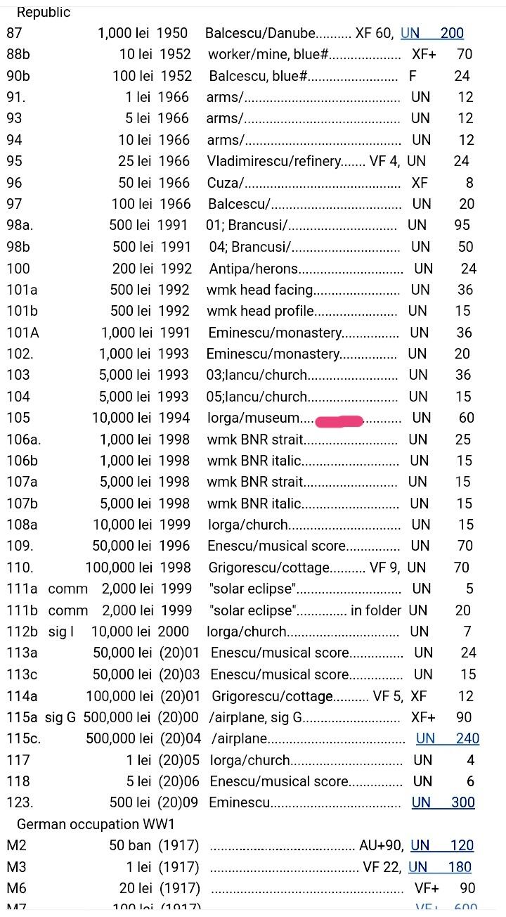 罗马尼亚1994年10000列伊靓品纸币