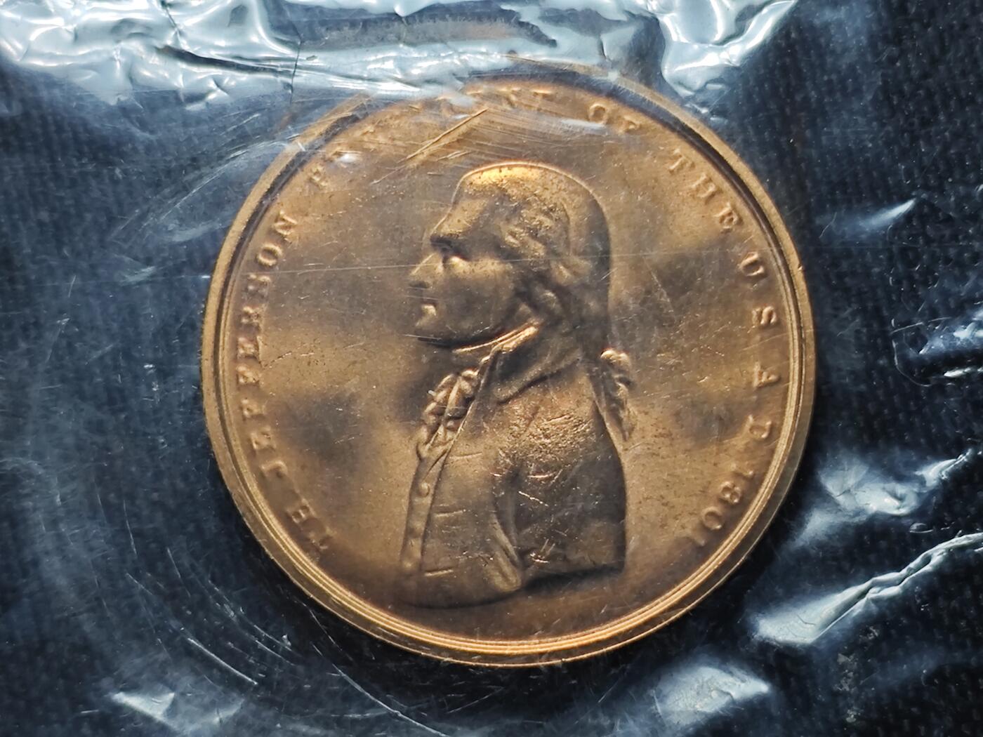 KK钱币收藏小铺 （套币 好品/批量散币 银币）专场  2月预留时间 周末发货   美国总统纪念铜章 原封