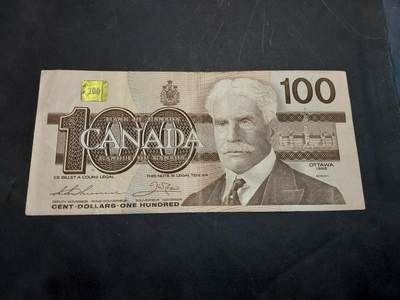 博彦收藏   11月24日 8点 钱币专场 - 1988 加拿大鸟版 100元 流通品