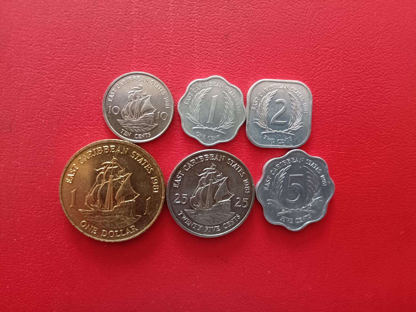 【云涧收藏】第八十场 英属东加勒比1981年套币