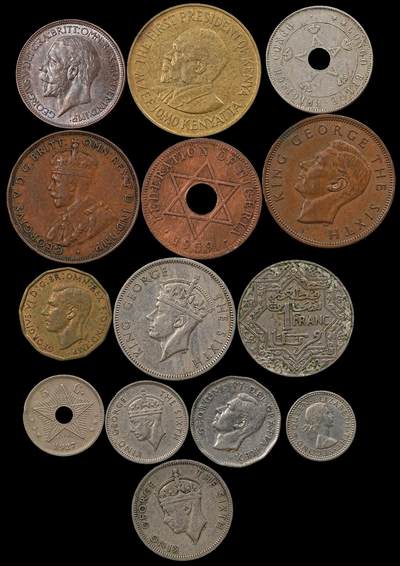 修遠堂世界钱币第九十四期 - 英国，英属海外领地钱币 第三组 另含比属刚果，摩洛哥等钱币