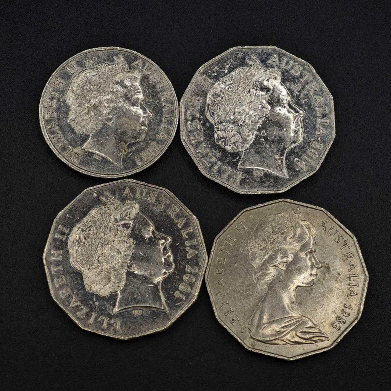 【淘币小摊】实时拍第八百零三拍   散币套币场   满百包邮可预留二周 每周一统一发货   澳大利亚4枚含3枚纪念币