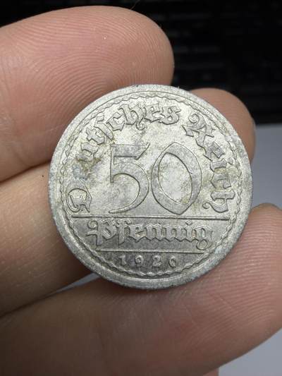 2025年集古藏今外币拍卖第十期-第8场—（总第288拍），可以寄存60天，满160元包邮。 - 1920年德国50芬尼