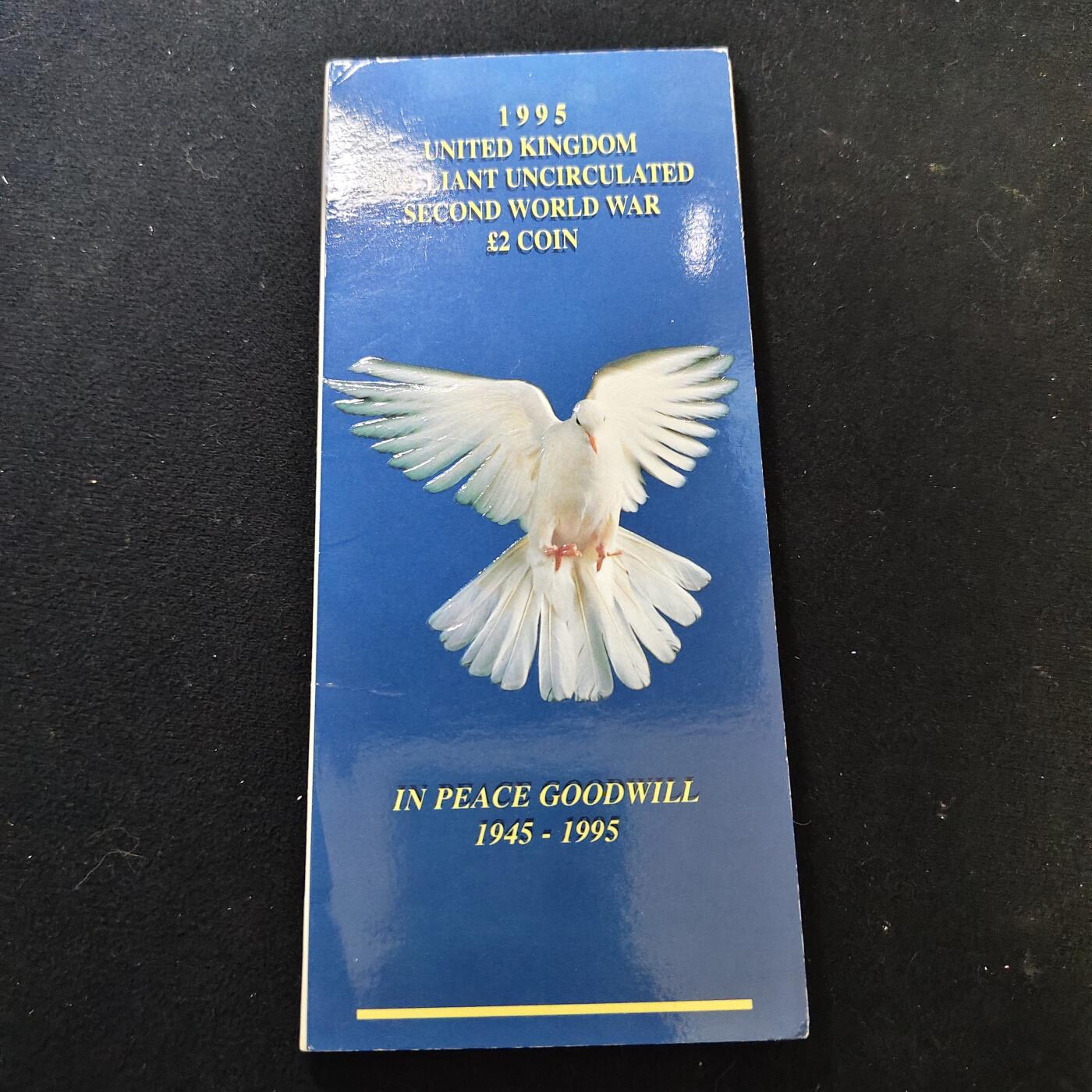 【全场包邮】纯粹捡漏拍480场（免费代拍第17场） 英国1995年2镑二战胜利50周年纪念币