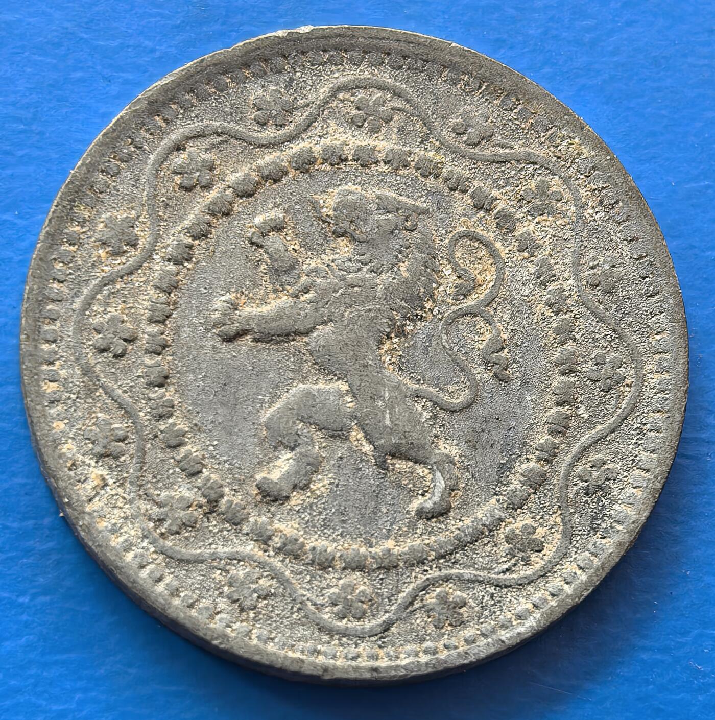 外国优质老铜币银币，未完待续 比利时1916年10分