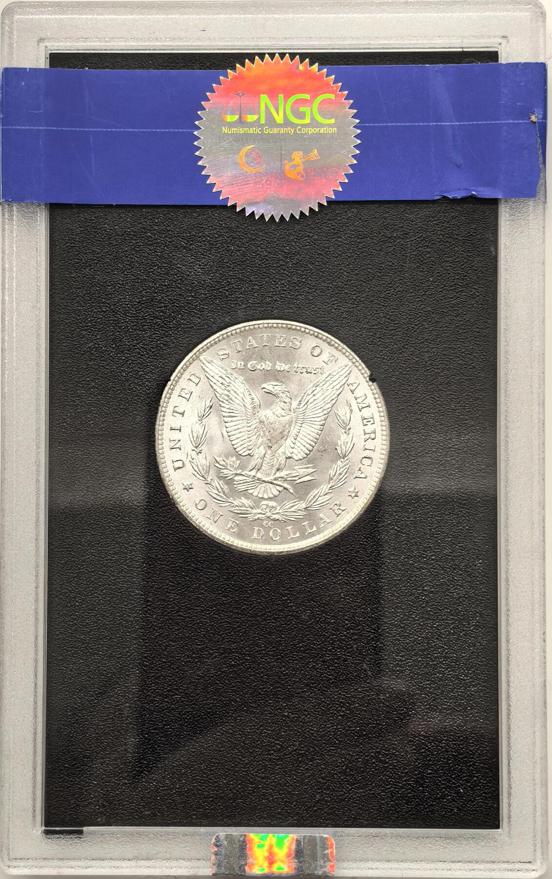 博洋堂藏家专场系列之美国钱币白金之夜专场暨第148期（全场包邮） NGC MS64 美国1883 CC 摩根 卡森厂 GSA大封装 高分难得 十字转光