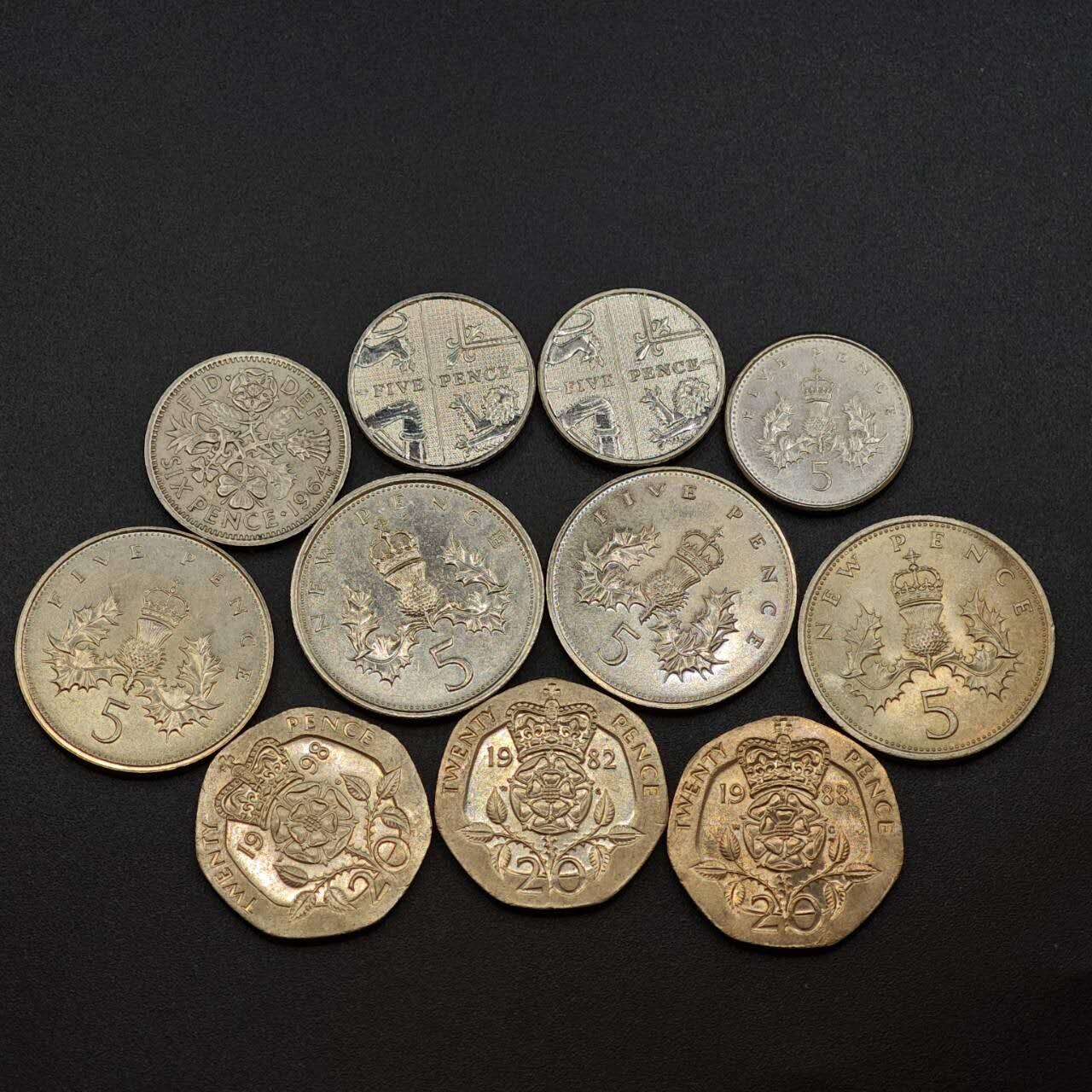 【淘币小摊】实时拍第八百零三拍   散币套币场   满百包邮可预留二周 每周一统一发货   英国11枚