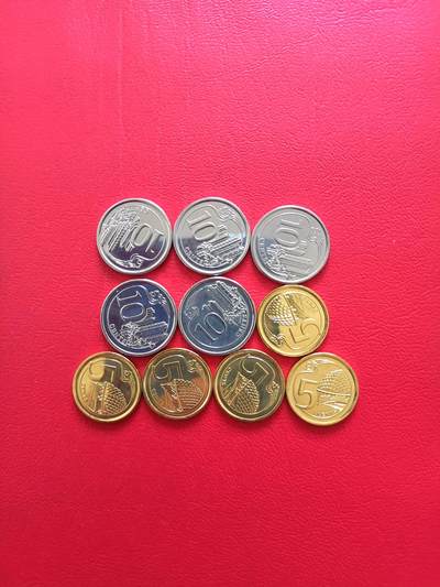 【云涧收藏】第八十场 - 新加坡2013年5/10分卷拆5对10枚