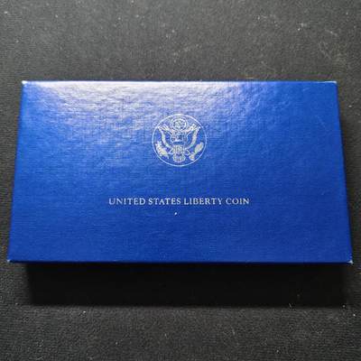 【全场包邮】纯粹捡漏拍483场（免费代拍第20场） - 美国1986年1元自由女神像建立100周年（38.1毫米26.73克）精制纪念银币-盒证全