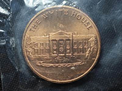 KK钱币收藏小铺 （套币 好品/批量散币 银币）专场  2月预留时间 周末发货 -   美国白宫纪念铜章 原封