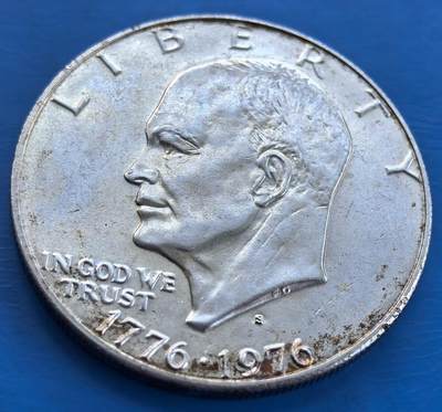 外国优质老铜币银币，未完待续 - 美国1976年建国200周年1元克朗型大银币