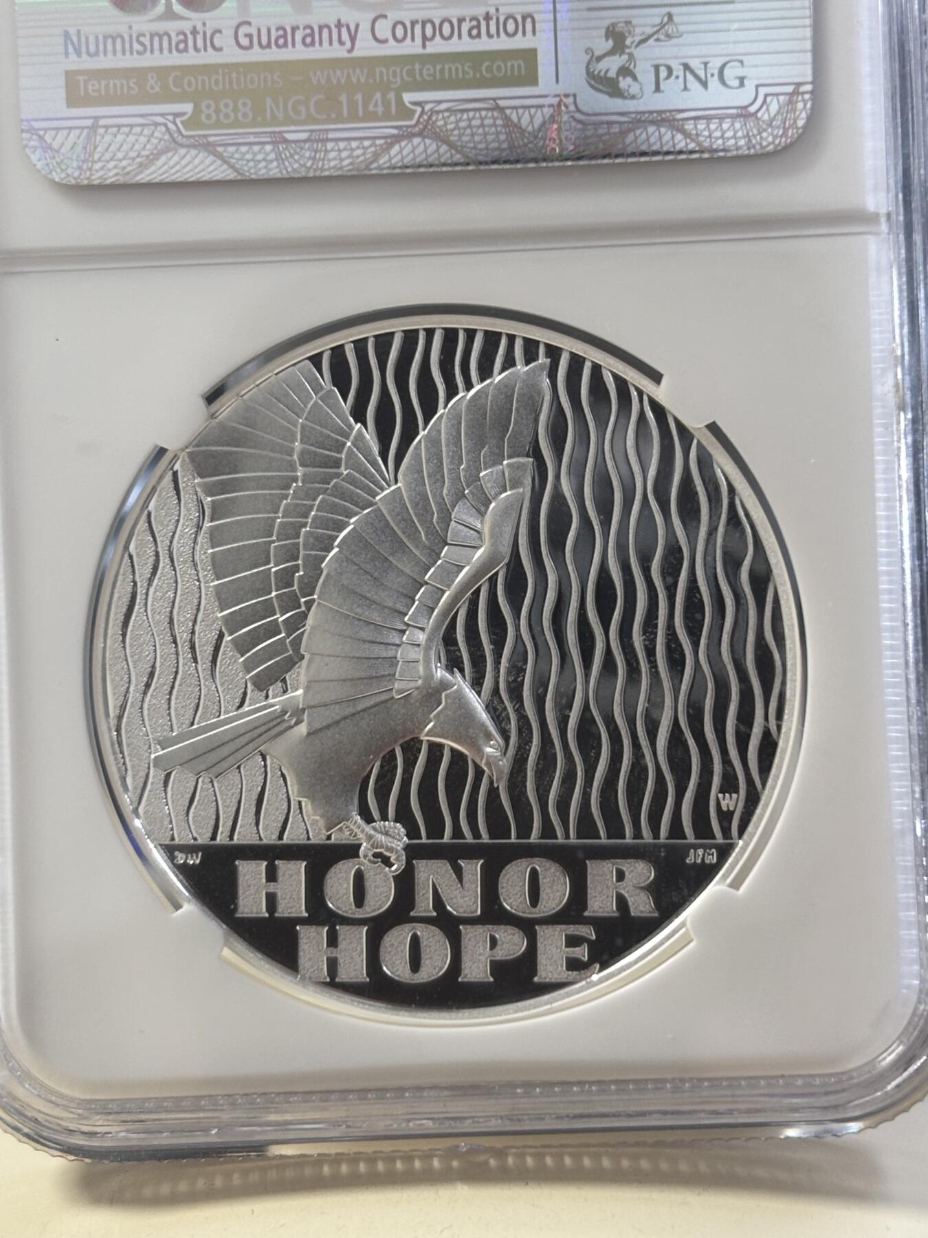 第182期拍卖 美国2011年9/11十周年纪念银章NGC-PF70，1盎司