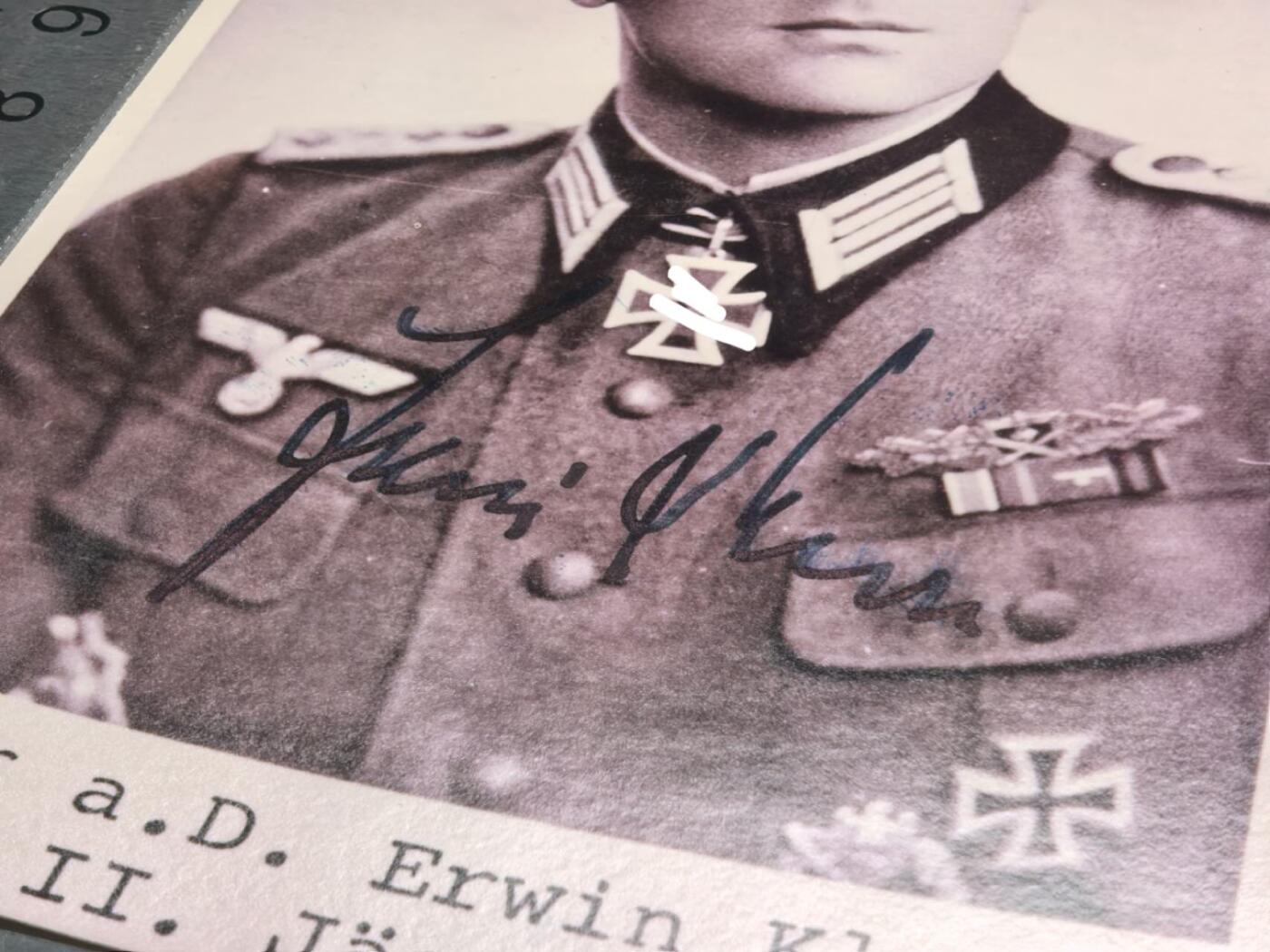 小驴勋章奖章收藏11月22日周六晚六点拍卖（珍爱和平，收藏战争，铭记历史，勿忘国耻，忠党爱国。有偿代拍，送拍规则在简介最后，参拍须阅读规则后再参拍，关系到运费包装发货时效真假辨别等关键信息，拍卖时不再发原图，看大图店主微信码在拍卖店铺介绍里） Erwin Klose战后亲签