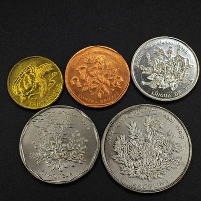 【淘币小摊】实时拍第八百零三拍   散币套币场   满百包邮可预留二周 每周一统一发货   - 佛得角1994年花版5枚