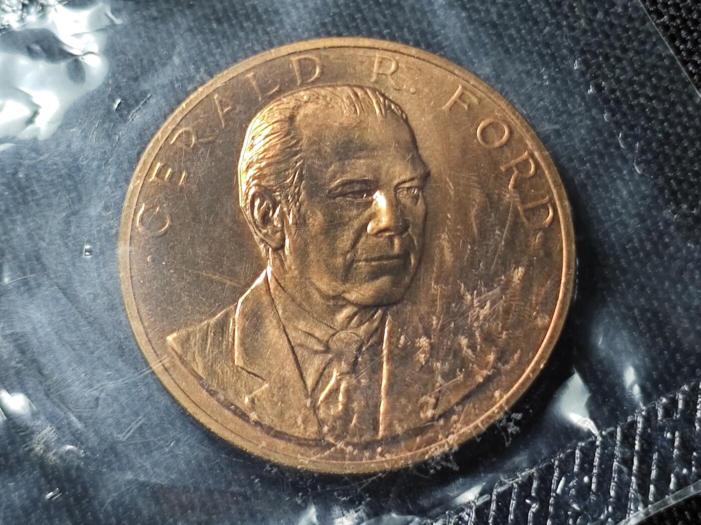 KK钱币收藏小铺 （套币 好品/批量散币 银币）专场  2月预留时间 周末发货 1974 美国总统纪念铜章 原封