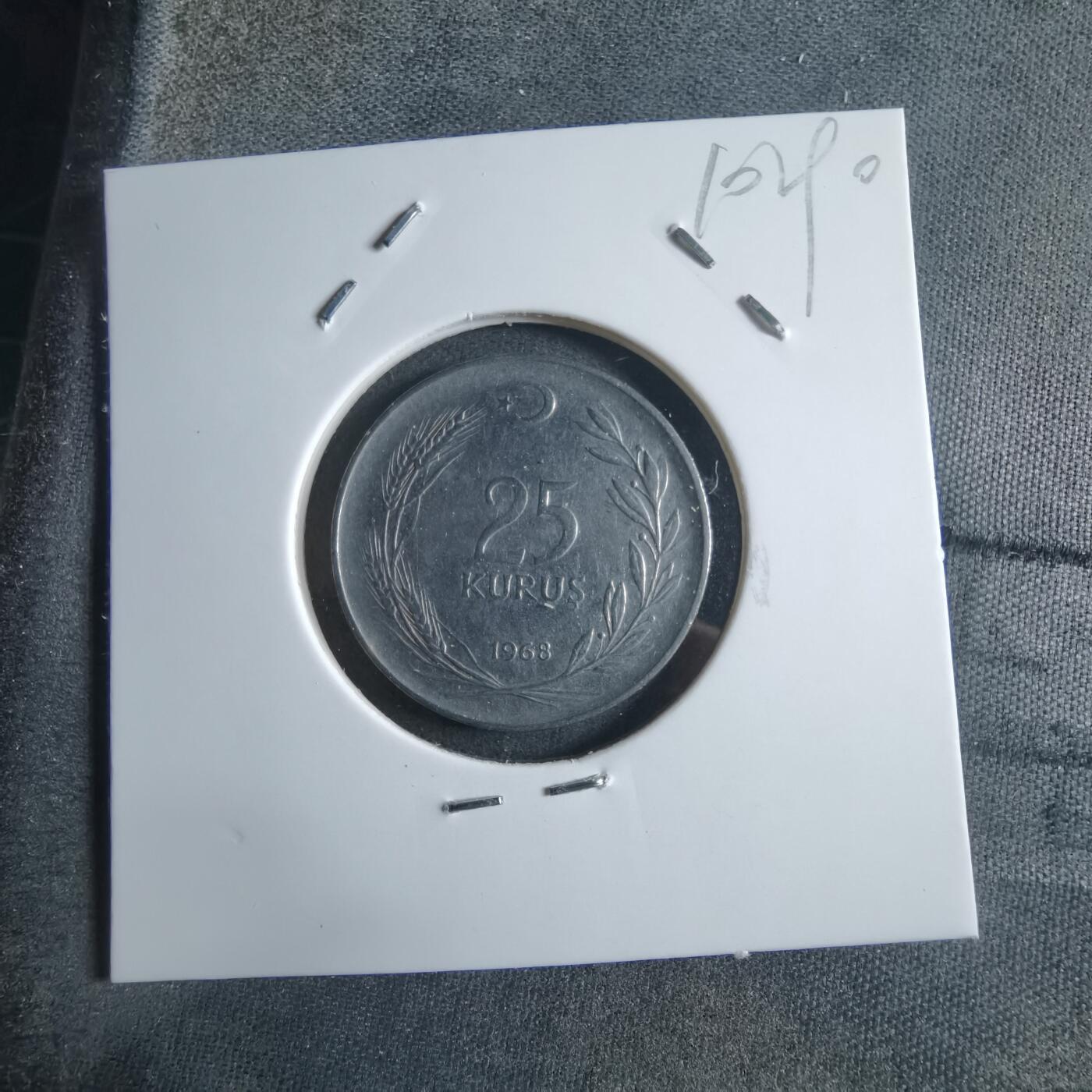 沼泽如烟--第910场 土耳其1968年25库鲁