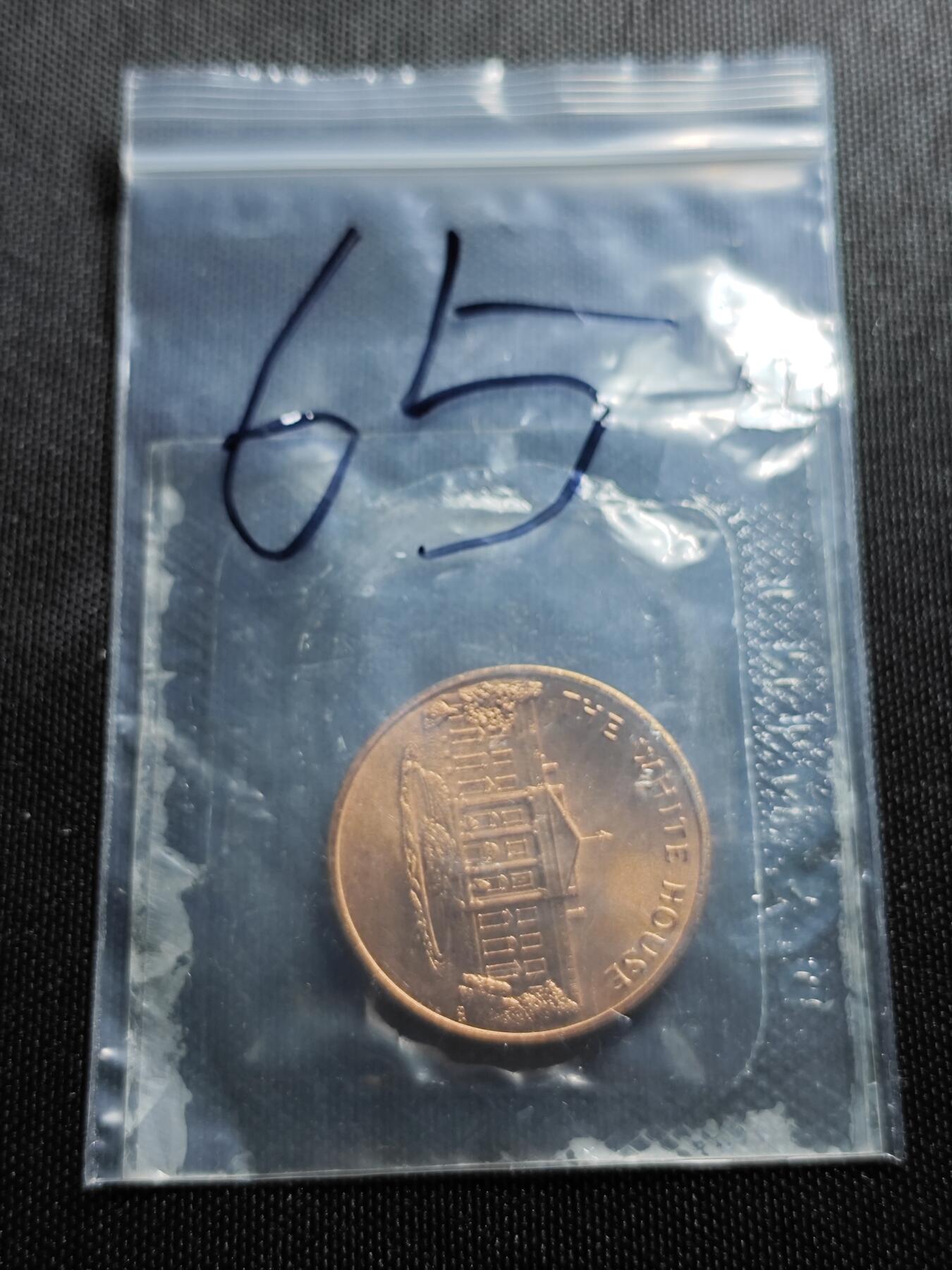 KK钱币收藏小铺 （套币 好品/批量散币 银币）专场  2月预留时间 周末发货   美国白宫纪念铜章 原封