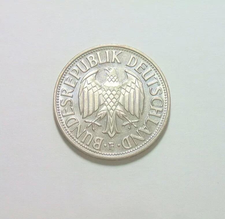 联邦德国1965年F版1马克 精制PROOF版 发行量仅80枚