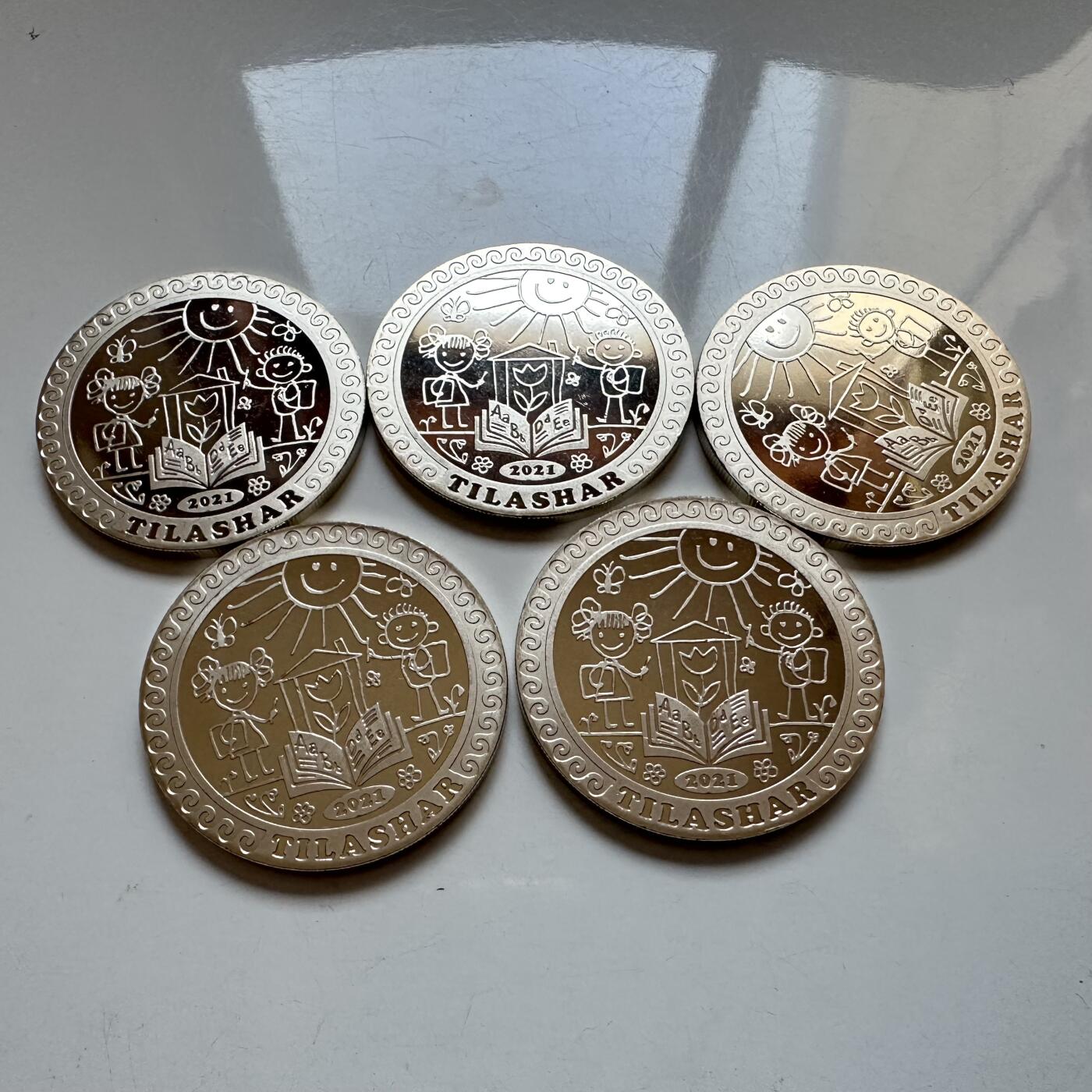 🌹外币初藏🌹🐯2025年第131场  每周二四六晚8️⃣点 接代拍 哈萨克斯坦2021年100坚戈纪念币  精制币 5枚组